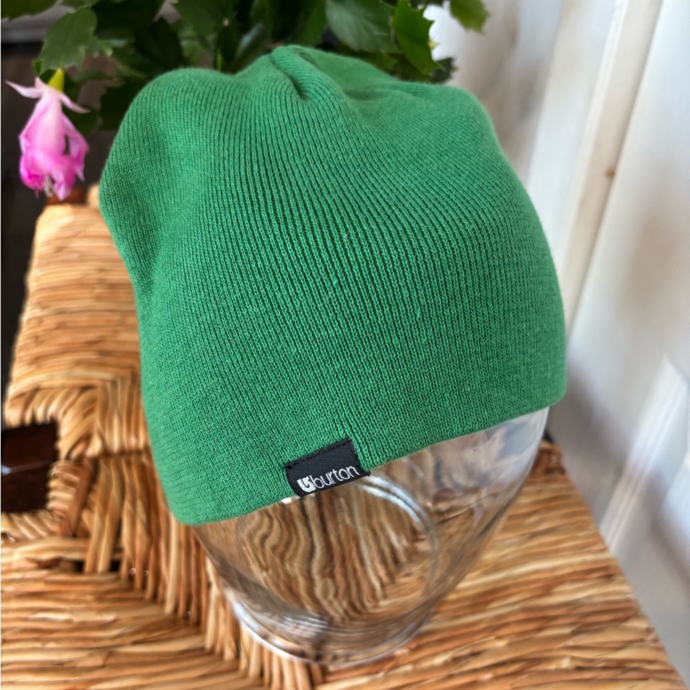 Burton Green Beanie Hat One Size Fits All 100% Cotton